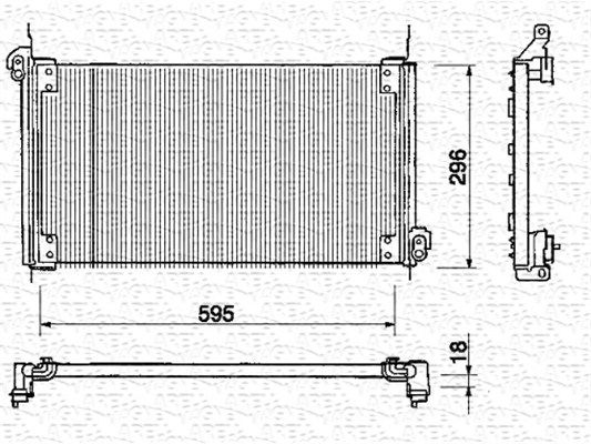 MAGNETI MARELLI Конденсатор, кондиционер 350203131000